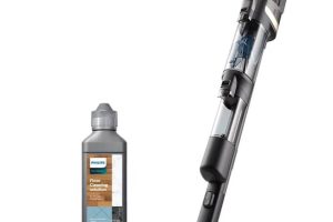 Philips 9000 Serisi AquaTrio Kablosuz Dikey Süpürge (XW9463/11) ve Philips Aqua Trio Uyumlu Zemin Temizleme Solüsyonu (XV1792/01)