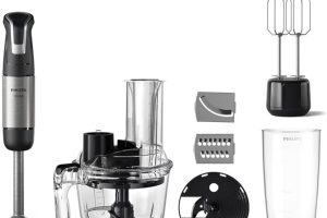 Philips 5000 Serisi El Blender – SpeedTrigger Kontrolü, 1200W Motor, Paslanmaz Çelik Bıçaklar, Bebek Maması Hazır, Mikser ve Gıda İşlemci Aksesuarları (HR2695/01)