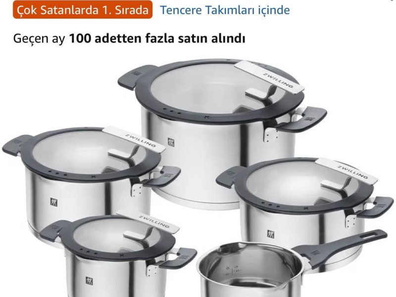 ZWILLING Simplify Tencere Seti, 5 Parça, Paslanmaz Çelik