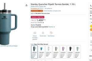 Stanley Quencher Pipetli Termos Bardak, 1.18 L