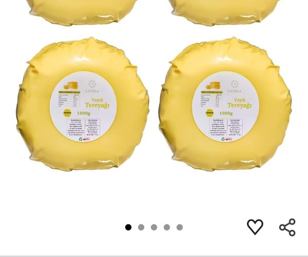 Sayina Rize Yayık Köy Tereyağı (4000Gr) Katkısız Doğal Kahvaltılık — %62 İndirim