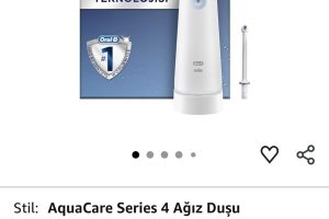 Oral-B AquaCare Series 4 Ağız Duşu – Oxyjet Teknolojisine Sahip