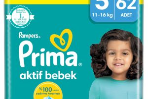 🚨 Prima Bebek Bezi Aktif Bebek 5 Beden 62 Adet Junior Mega Fırsat Paketi — %83 İndirim