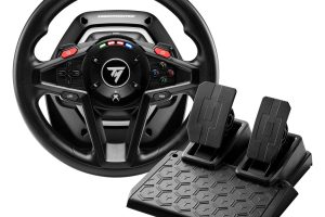 🚨 Thrustmaster T128 Yarış Direksiyonu – Hibrit Force Feedback Teknolojisi – Manyetik Vites ve Pedal Seti – LED Hız Göstergesi – Xbox Series X|S, Xbox One ve PC Uyumlu