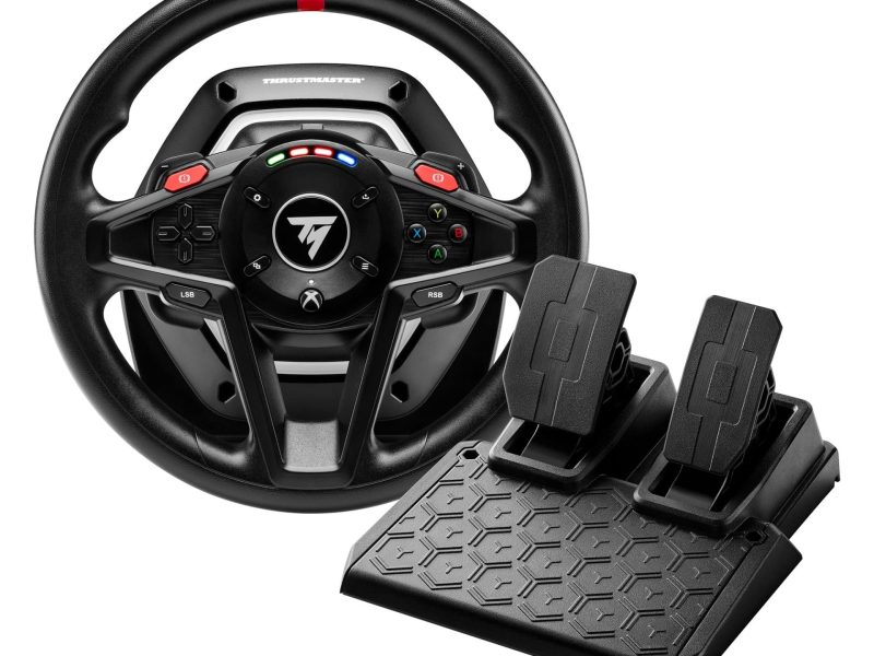 🚨 Thrustmaster T128 Yarış Direksiyonu – Hibrit Force Feedback Teknolojisi – Manyetik Vites ve Pedal Seti – LED Hız Göstergesi – Xbox Series X|S, Xbox One ve PC Uyumlu