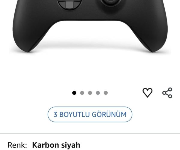 Microsoft Xbox Wireless Controller Siyah, 9. Nesil (Microsoft Türkiye Garantili)