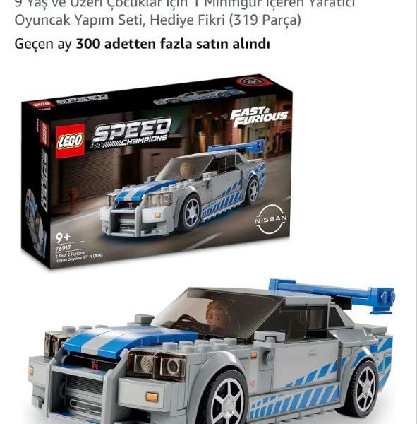 Lego Speed Champions Daha Hızlı Daha Öfkeli Nissan Skyline Gt-R (R34) 76917