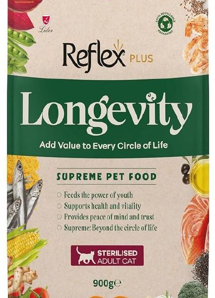 🚨 Reflex Plus Longevity Kısırlaştırılmış Yetişkin Kedi Maması 900g