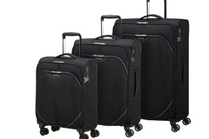 🚨 American Tourister Unisex Yetişkin Valiz Seti, Metallic Rose, S-M-L, 55/67/79 cm