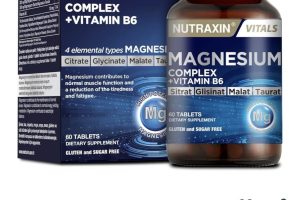 Fırsat: Nutraxin Magnesium Complex Gıda Takviyesi, 60 Tablet — %40 İndirim