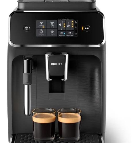 Philips 2200 Serisi Tam Otomatik Espresso Makinesi, Dokunmatik Ekran, Klasik Süt Köpürtücü, 2 İçecek, EP2220/10