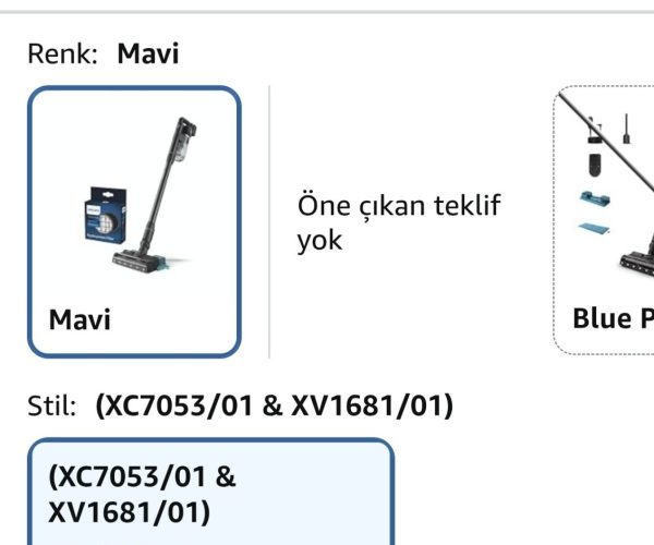 Philips 7000 Serisi Aqua 25.2 V Kablosuz Dik Süpürge (XC7053/01) ve Philips Orijinal Yedek Filtre – Kablosuz Süpürge 6000, 7000 ve 8000 Serisi ile Uyumlu (XV1681/01)