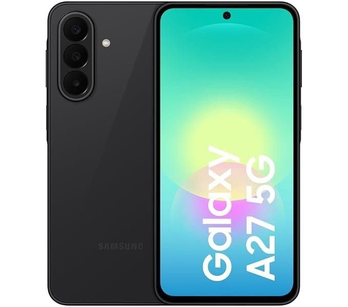 Samsung Galaxy A27 5G, Siyah, 256GB Hafıza, 8GB RAM, İnce Tasarım, Circle to Search, Obje Silgisi, Üçlü Kamera, IP64 — %97 İndirim
