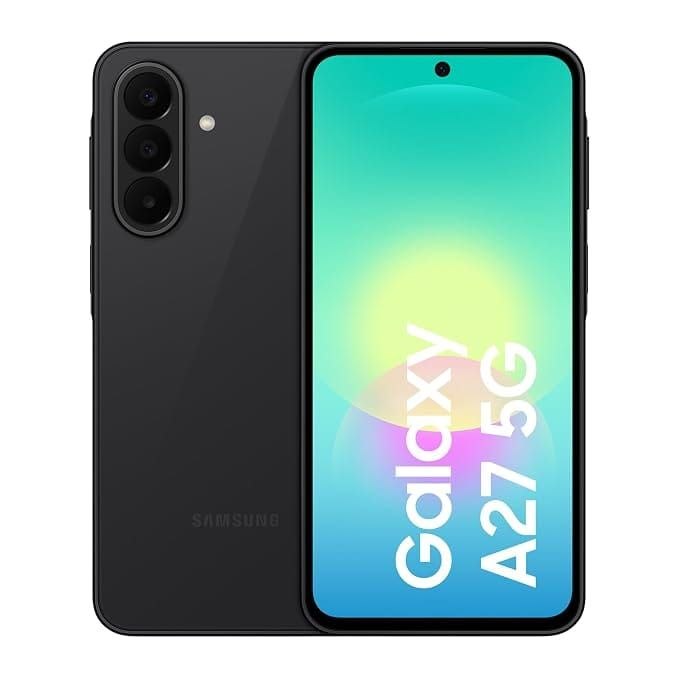 Samsung Galaxy A27 5G, Siyah, 256GB Hafıza, 8GB RAM, İnce Tasarım, Circle to Search, Obje Silgisi, Üçlü Kamera, IP64 — %97 İndirim