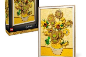 LEGO Art Vincent van Gogh – Ayçiçekleri 31215 | Yetişkinler için Ayarlanabilir Taç Yaprakları İçeren Dekoratif Model Yapım Seti, Hediye Fikri (2615 Parça)