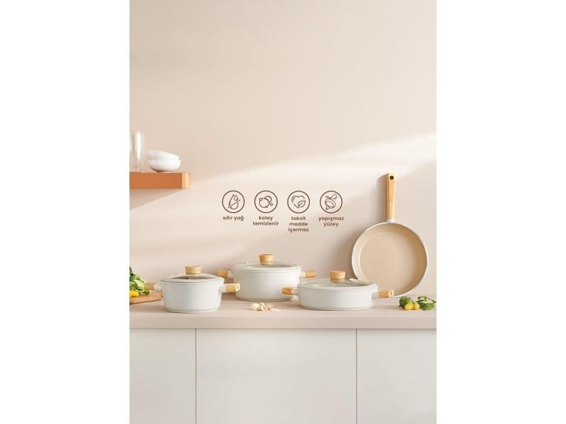 🛍️ Emsan Swiss Crystal 7 Parça Tencere Seti
