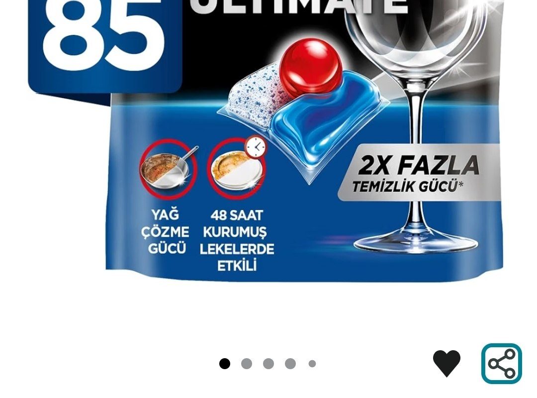 Finish Ultimate 85 Kapsül Bulaşık Makinesi Deterjanı Tableti 85 Kapsül – 494₺