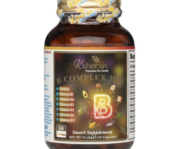 🛍️ Kiperin B Complex Pro B12 Biotin Folik Asit Kolin İnositol 30 Kapsül