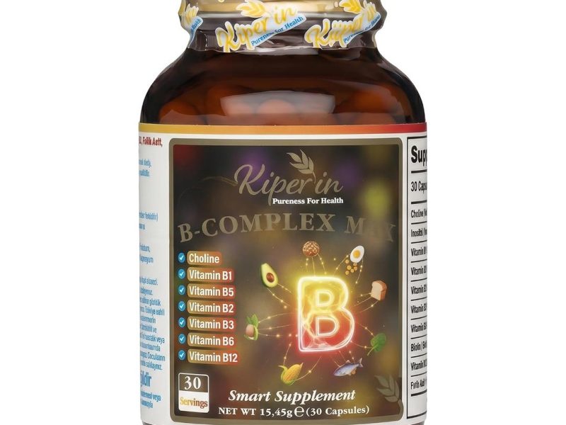 🛍️ Kiperin B Complex Pro B12 Biotin Folik Asit Kolin İnositol 30 Kapsül