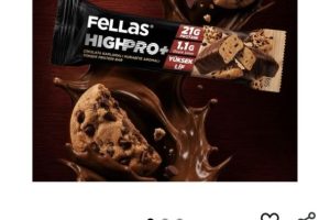 Fellas Çikolata Kaplı HighPro+ Protein Bar – Kurabiye Aromalı (50g)