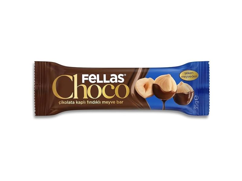🛍️ Fellas Çikolata Kaplı Meyve Bar Fındıklı (35 g) x 12 Adet — %50 İndirim