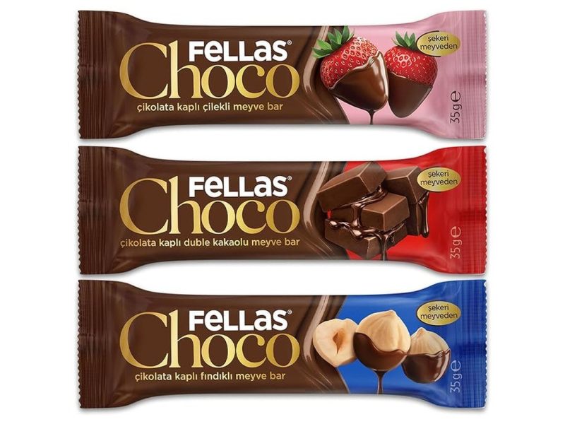 🛍️ Fellas Çikolata Kaplı Meyve Bar, Karma Kutu (3 x 4 Adet) — %50 İndirim