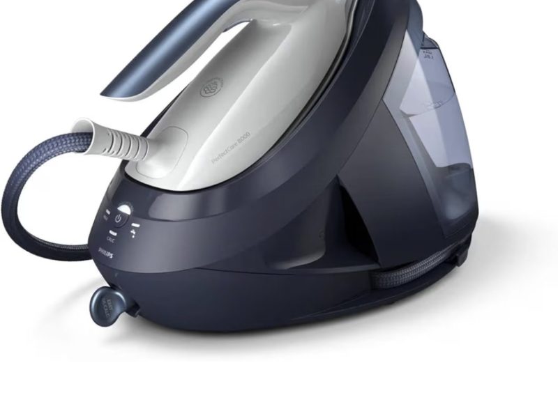 PHILIPS PerfectCare Buhar Kazanlı Ütü 8000 Serisi, 600g Şok Buhar, 170g/dk Sürekli Buhar, SteamGlide Elite Taban, OptimalTEMP Teknolojisi, 1,8L Çıkarılabilir Su Haznesi (PSG8030/20)