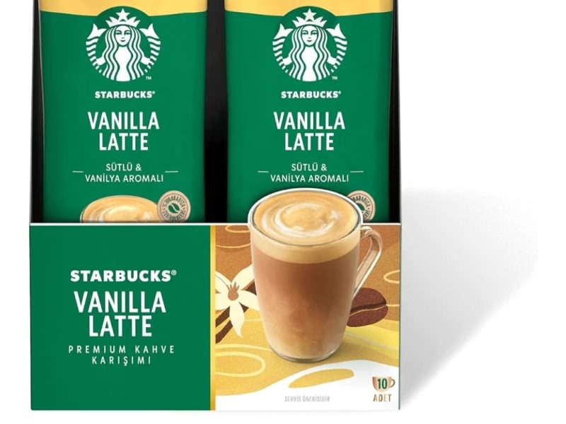 Starbucks Vanilla Latte Premium Kahve Karışımı, 10×21.5 gr – 270₺