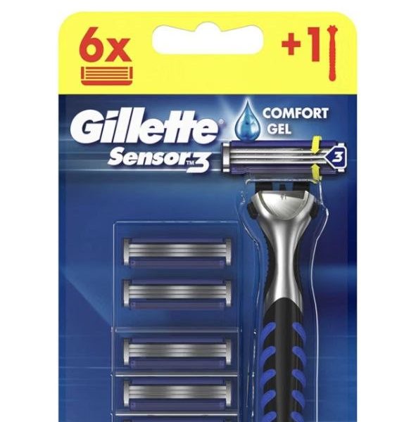 Gillette Sensor3 Tıraş Makinesi Plus 6 Bıçak