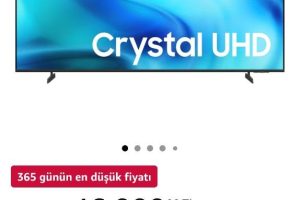 Samsung 75 İnç Crystal UHD U8000 Televizyon