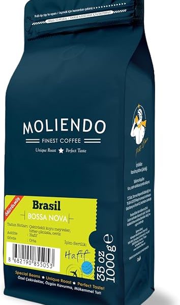 🚨 Moliendo Finest Coffee Brasil Bossa Nova Yöresel Kahve (Öğütülmüş Filtre Kahve) 1000 g — %19 İndirim