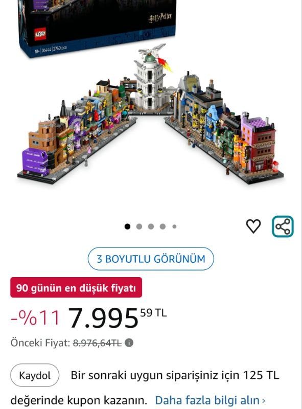 LEGO Harry Potter Diagon Yolu Büyücü Mağazaları 76444