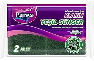 🛒 Parex Tüm Yüzeyler İçin Klasik Yeşil Sünger 2 Adet — %79 İndirim