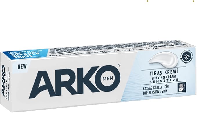 🚨 Arko Men Sensitive Hassas Ciltler için 90 gr Tıraş Kremi
