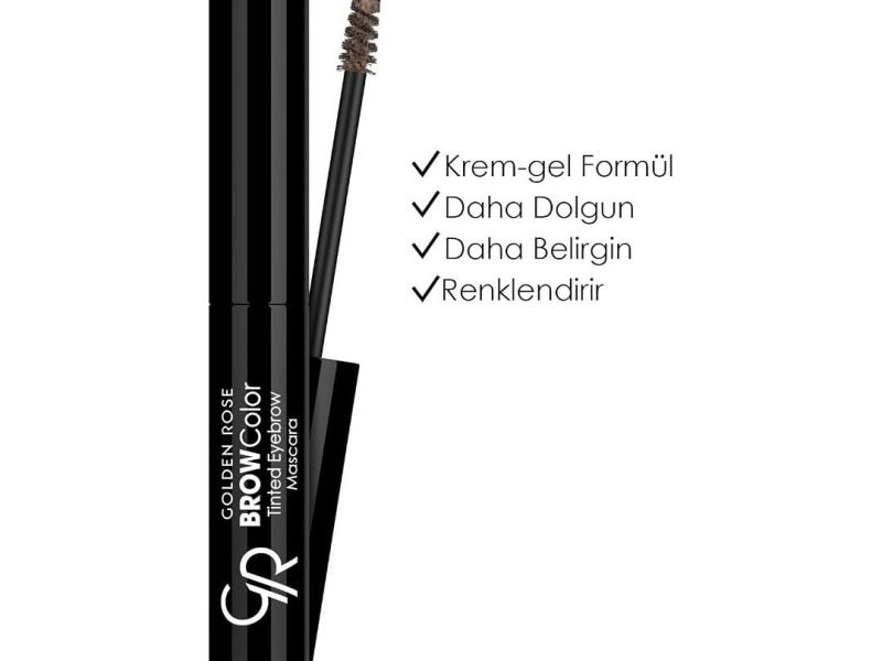 🛍️ Golden Rose Brow Color Tinted Eyebrow Mascara No: 06 Deep Brown Fiber İçerikli Kaş Maskarası