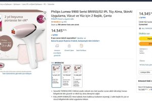Philips Lumea 9900 Serisi BRI950/02 IPL Tüy Alma, SkinAI Uygulama, Vücut ve Yüz için 2 Başlık, Çanta
