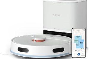 🚨 Philips 2000 Serisi Islak Kuru Moplu İstasyonlu Robot Süpürge, HomeRun Uygulaması, LDS Radar Navigasyon, Beyaz, XU2100/20