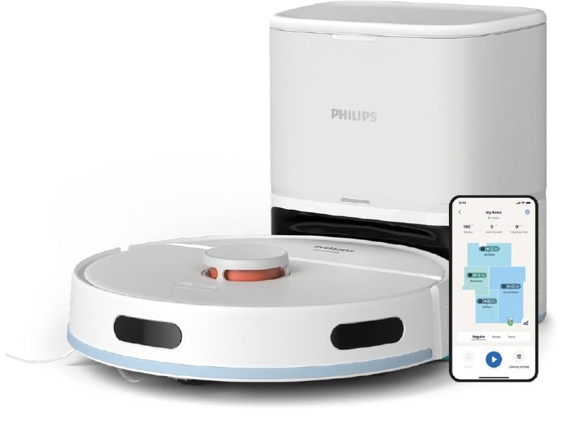 🚨 Philips 2000 Serisi Islak Kuru Moplu İstasyonlu Robot Süpürge, HomeRun Uygulaması, LDS Radar Navigasyon, Beyaz, XU2100/20