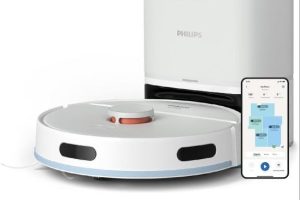 Philips 2000 Serisi Islak Kuru Moplu İstasyonlu Robot Süpürge, Homerun Uygulaması, Lds Radar Navigasyon, Beyaz, Xu2100/2