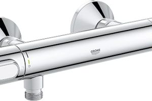 🚨 GROHE Precision Flow Termostatik Duş Bataryası, Su Tasarruflu, Krom, 34840000