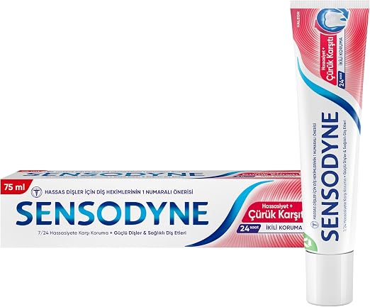 🚨 Sensodyne Hassasiyet + Çürüklere Karşı Koruma Diş Macunu 75ml