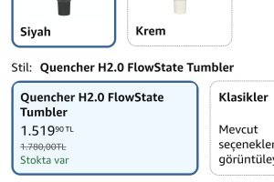 STANLEY Quencher H2.0 FlowState Pipetli Termos Bardak 1.18 Litre – Siyah | Paslanmaz Çelik