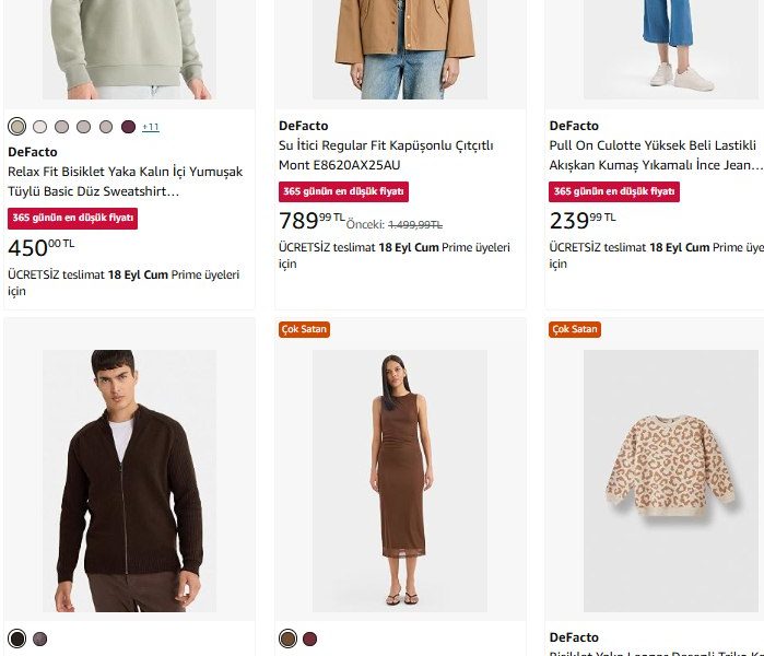 📣 Amazon’da Defacto Ürünlerinde Şehre Dönüş Fırsatları: Sepette DEFACTO15 Koduyla %15 İndirim — %15 İndirim