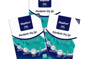 🛍️ StopEver Well Tooth Kürdanlı Diş İpi 3’lü Paket | Nane Aromalı | 150 Adet (3 x 50) | Diş Arası Temizliği, Ağız Hijyeni ve Günlük Kullanım için İdeal