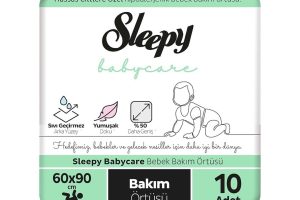 🛍️ Sleepy Babycare Bebek Bakım Örtüsü 10 Adet