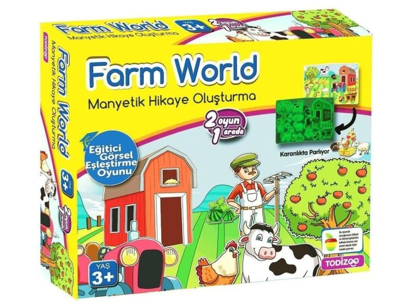 🛍️ Farm World Manyetik Hikaye Oluşturma Kutu Oyunu
