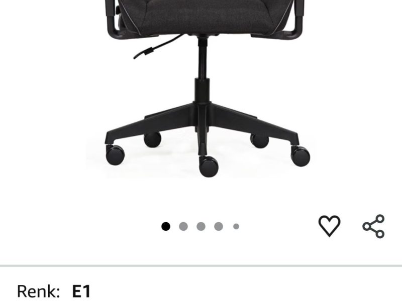 Hawk Gaming Chair Fab E1 Siyah Kumaş Oyuncu Koltuğu