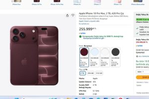 Apple iPhone 18 Pro Max, 2 TB, A20 Pro Çip