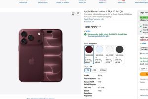 Apple iPhone 18 Pro, 1 TB, A20 Pro Çip