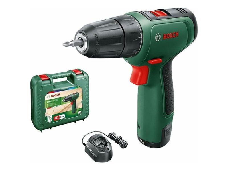 🛍️ Bosch Akülü Delme/Vidalama Makinesi EasyDrill 1200(1 Adet Akü, 12 Volt Sistem, Takım Çantası İçinde)